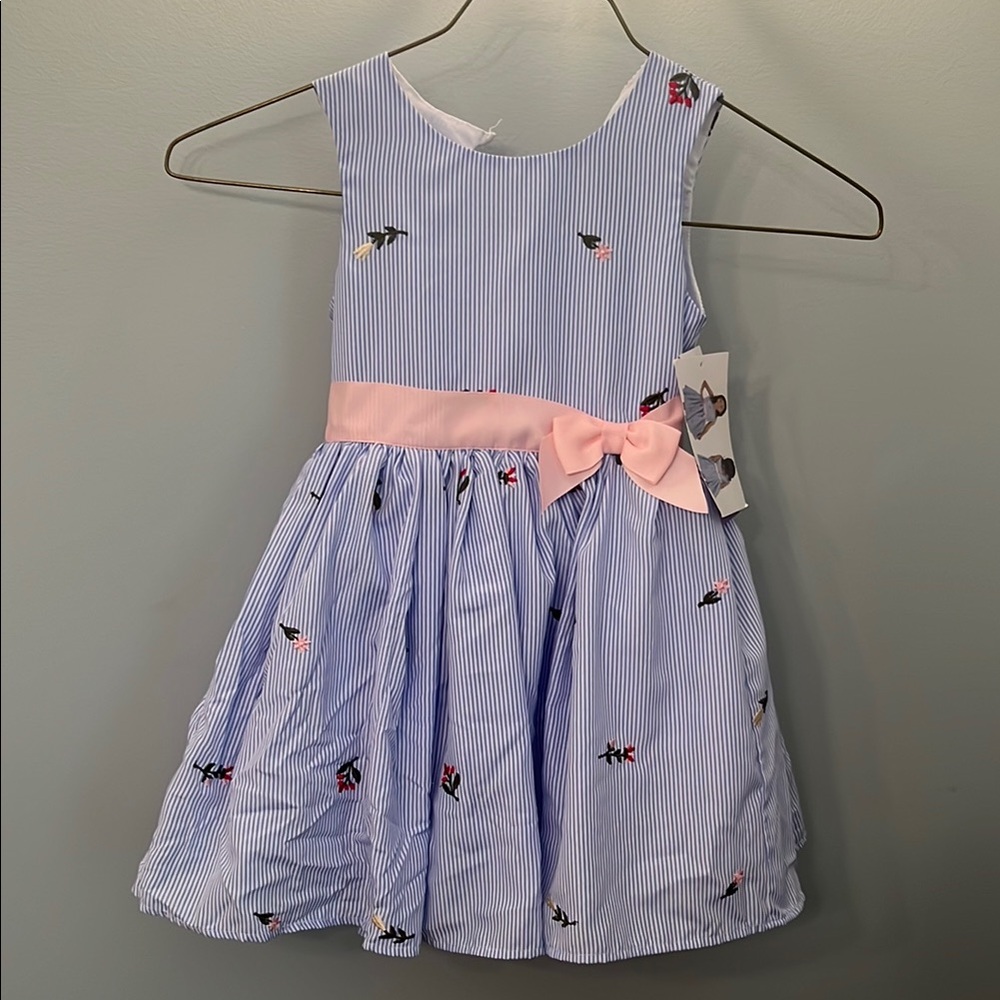 Zunie Purple Pleated Tie Front Sundress